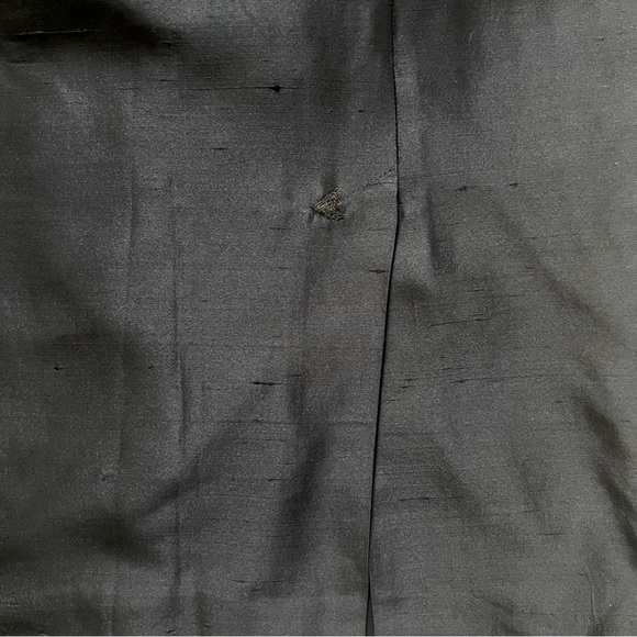 VTG Escada Elements Raw Silk Shift Dress BLK SZ 42/M Classic Chic Minimalist 90s - Picture 7 of 16